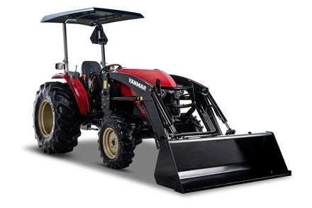 YM359 with canopy available with radial ag, industrial, or turf tires
