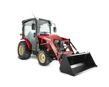 YT235 with Cab, Loader, Grill Guard and Industrial Tires