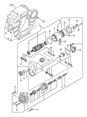 STARTING MOTOR (4TNV84T-BMRG1)