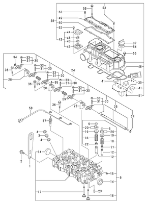 CYLINDER HEAD & BONNET (3TNV70-ASA) CYLINDER HEAD & BONNET (3TNV70-ASA)