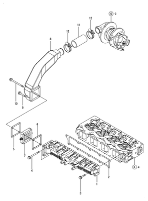 SUCTION MANIFOLD (4TNV98T-NSA) SUCTION MANIFOLD (4TNV98T-NSA)