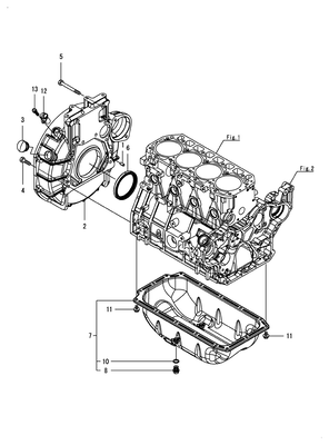 FLYWHEEL HOUSING & OIL SUMP (4TNV98C-XNRA)