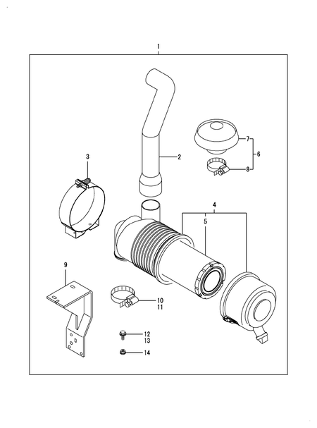 (5A)AIR CLEANER (4TNV86CT-DTR)