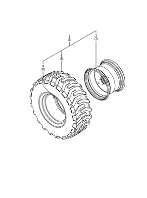 REAR WHEEL TIRE(R4) (SA324)