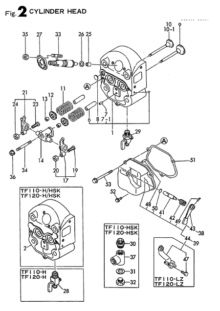 CYLINDER HEAD (TF110-H/HSK)