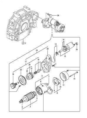 STARTING MOTOR (4TNV98T-ZGGE)