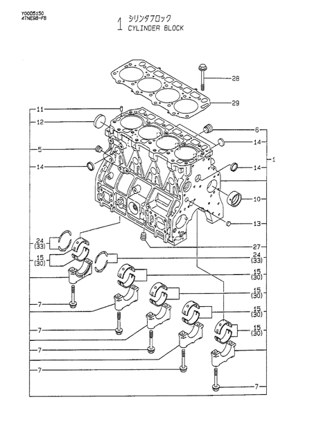 CYLINDER BLOCK (4TNE98-FB)