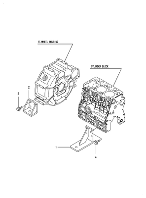 ENGINE FOOT (3TNV70-ASA) ENGINE FOOT (3TNV70-ASA)
