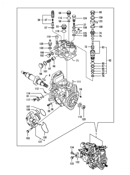 FUEL INJECTION PUMP (3TNV84T-BKSA)