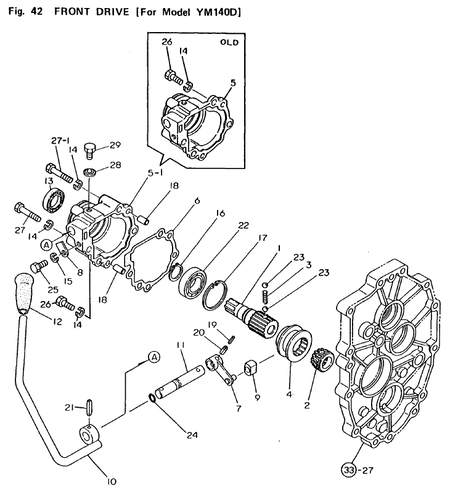 FRONT DRIVE(FOR YM140D) (YM140D)