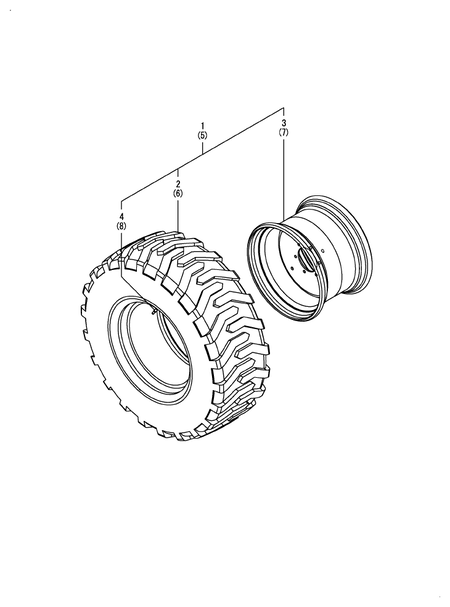 REAR WHEEL TIRE(R4) (SA425)