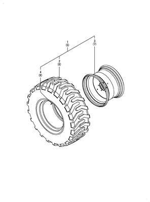 REAR WHEEL TIRE(R4) (SA425)