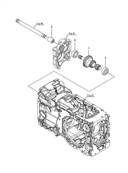 REDUCTION SHAFT (LX4100(YANMAR))