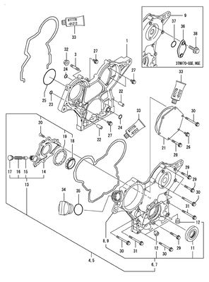 GEAR HOUSING (3TNV70-GGE) GEAR HOUSING (3TNV70-GGE)