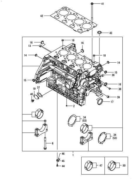 CYLINDER BLOCK (4TN107FHT-4SSH1) CYLINDER BLOCK (4TN107FHT-4SSH1)