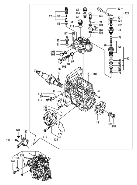 FUEL INJECTION PUMP (4TNV98T-ZGGE)