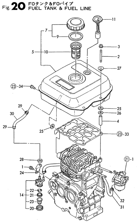 FUEL TANK & FUEL LINE (GE70-DPD)
