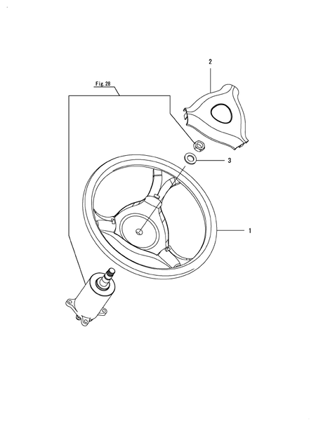 STEERING WHEEL (SC2450(YANMAR))