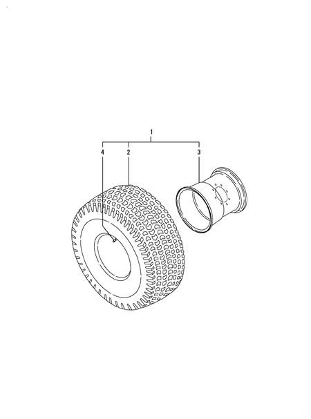 REAR WHEEL TIRE R3G (LX4100(YANMAR))