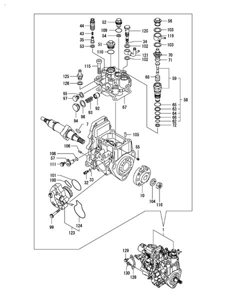 FUEL INJECTION PUMP (4TNV88-BPTB1T)