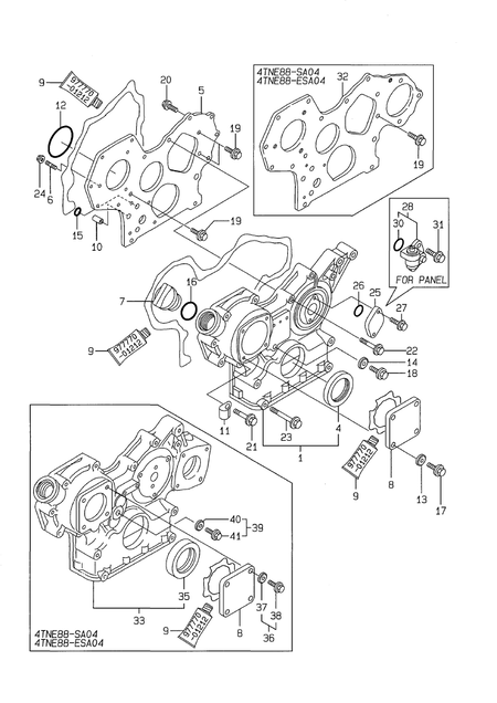 GEAR HOUSING (4TNE88-EG1A)