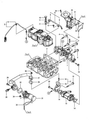 EXHAUST MANIFOLD (3TNV86CT-DYEM) EXHAUST MANIFOLD (3TNV86CT-DYEM)
