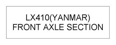 FRONT AXLE SECTION (LX410(YANMAR)) FRONT AXLE SECTION (LX410(YANMAR))