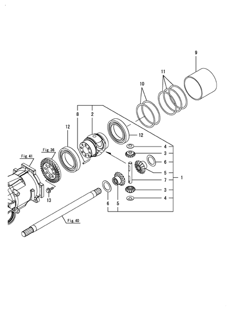 DIFFERENTIAL GEAR (YT359Y)