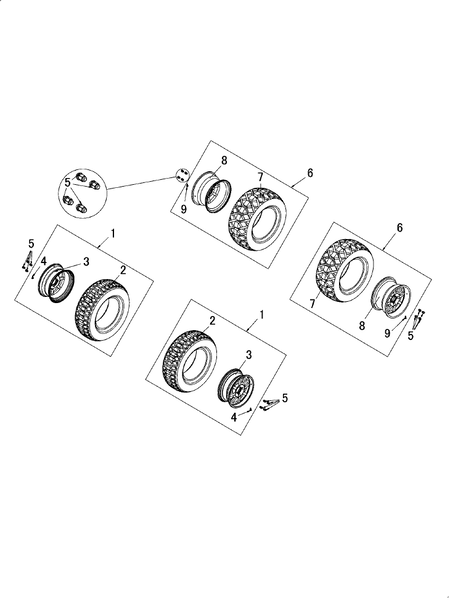ALUMINUM WHEELS (YU1000DK-BRAHMA)