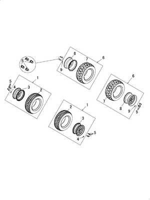 ALUMINUM WHEELS (YU1000DK-BRAHMA)