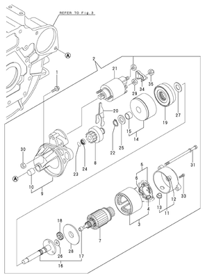 STARTING MOTOR (3TNV76-CSA) STARTING MOTOR (3TNV76-CSA)