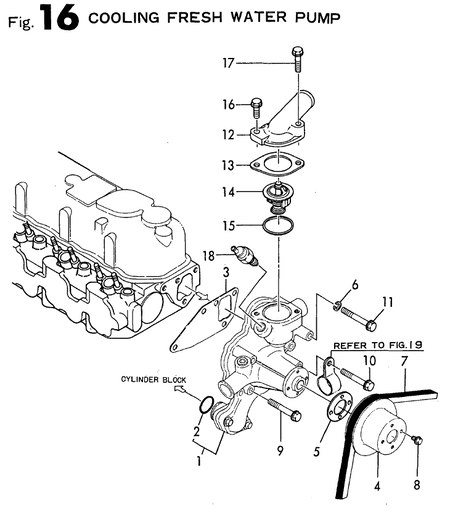 COOLING FRESH WATER PUMP (4JH2LTE-K)