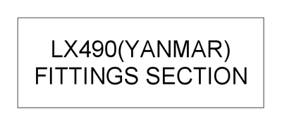FITTINGS SECTION (LX490(YANMAR)) FITTINGS SECTION (LX490(YANMAR))