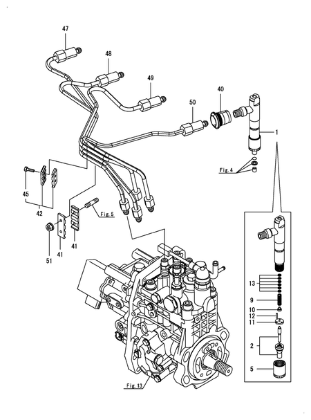 FUEL INJECTION VALVE (4TNV98T-ZGGM)