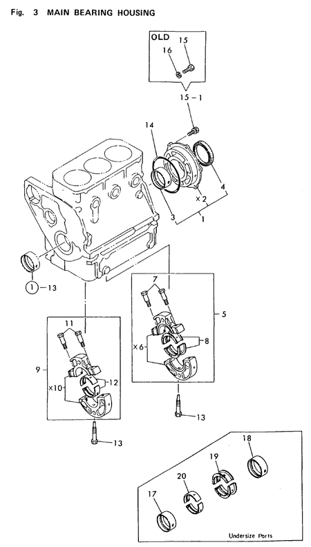 MAIN BEARING HOUSING (3T75HA) MAIN BEARING HOUSING (3T75HA)
