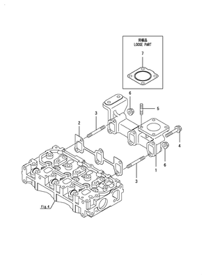 EXHAUST MANIFOLD (3TNV74F-SDSA) EXHAUST MANIFOLD (3TNV74F-SDSA)