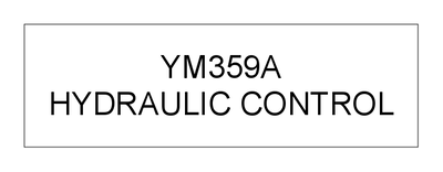 HYDRAULIC CONTROL (YM359A)