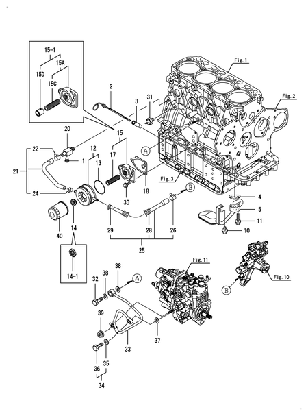 LUB. OIL SYSTEM (4TNV88-XKITL)