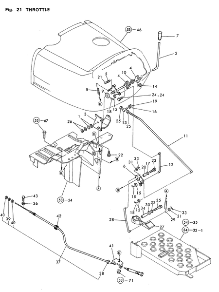 THROTTLE (YM500D)