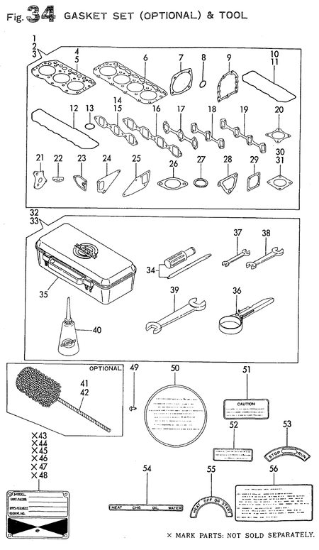 GASKET SET(OPTIONAL) & TOOL (4TN82E-G1) GASKET SET(OPTIONAL) & TOOL (4TN82E-G1)