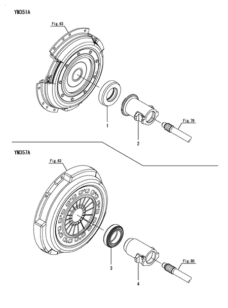 CLUTCH RELEASE(2) (YM351A) CLUTCH RELEASE(2) (YM351A)