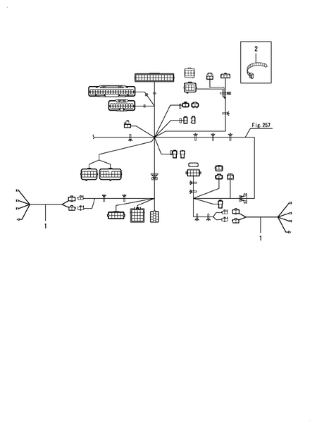 WIRE HARNESS(REAR COMBINATION)(ROPS) (YT357AJ,Y(300001-)