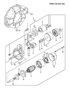 STARTING MOTOR (3TNV84T-KSA) STARTING MOTOR (3TNV84T-KSA)