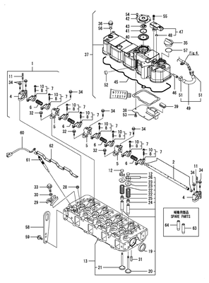 CYLINDER HEAD & BONNET (4TNV88C-DYEM) CYLINDER HEAD & BONNET (4TNV88C-DYEM)