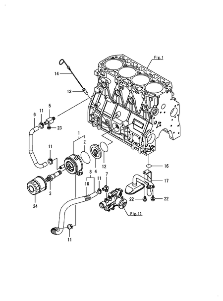 LUB. OIL SYSTEM (4TNV98T-ZGGM)