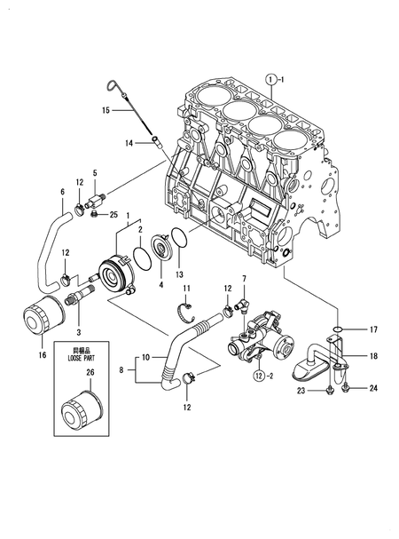 LUB. OIL SYSTEM (4TNV98T-ZSLY)