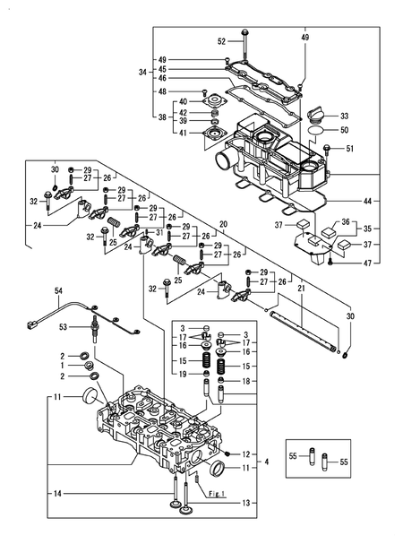 CYLINDER HEAD & BONNET (TNM)