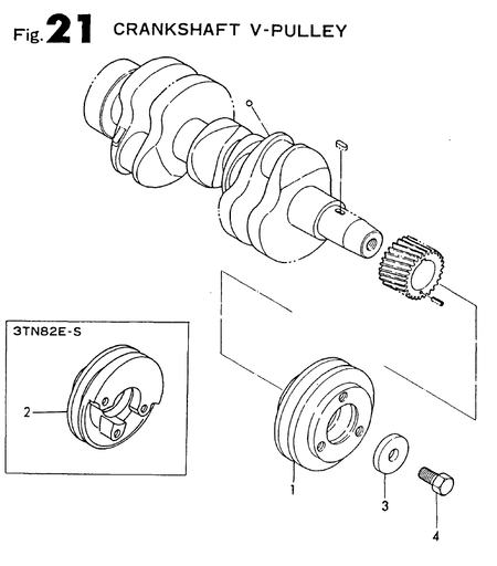 CRANKSHAFT V-PULLEY (4TN82E-S)