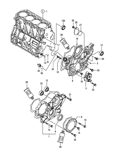 GEAR HOUSING (4TNV98T-NSA) GEAR HOUSING (4TNV98T-NSA)