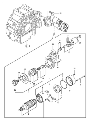 STARTER MOTOR (4TNV106T-GGE) STARTER MOTOR (4TNV106T-GGE)